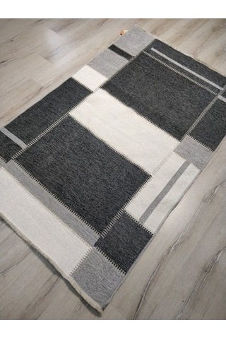 Eko Halı Noakilim Nk08 Gri Antrasit Çift Taraflı Kilim 115X180 Cm