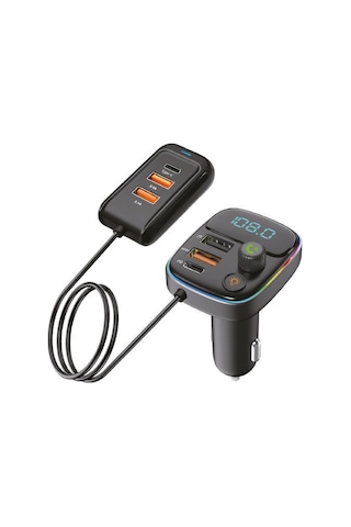 Sunix Pd 30w Şarj Ve Rgb Led Işıklı Araç Modülatörü Mdl-17