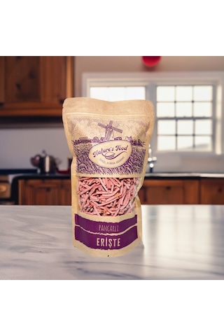 Pancarlı Erişte 400gr Buğday Unu, Pancar Püresi, Süt Ve Yumurta.