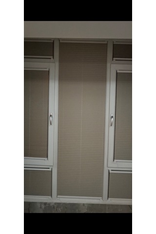 Plise Perde Premium Cam Balkon Isı Yalıtım Leke Tutmaz Katlanır Perde Ekru - Antrasit