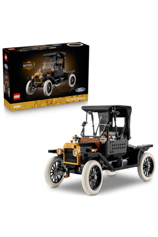LEGO® Icons Ford Model T 11376 - Yetişkinler için Açılan Tavan İçeren Klasik Dekoratif Otomobil Modeli Yapım Seti (1060 Parça)