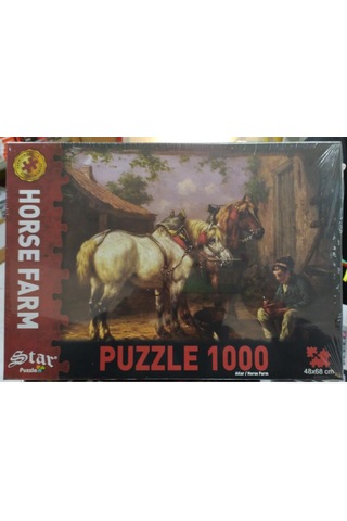 Star 1000 Parça Puzzle Horse Farm At Çiftliği Atlar