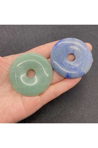 Soulader Doğal Taş Boncuk Kolye Ucu Yuvarlak Emniyet Tokası Takı Yapımı Malzemeleri Aksesuarları El Yapımı Boncuk Modelleri Çok REnkli