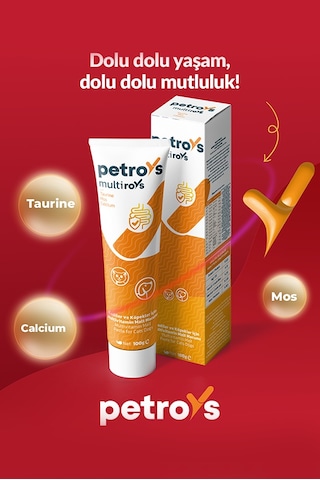 Petroys Multiroys Kedi ve Köpekler İçin Multivitamin Malt Macun 100 G