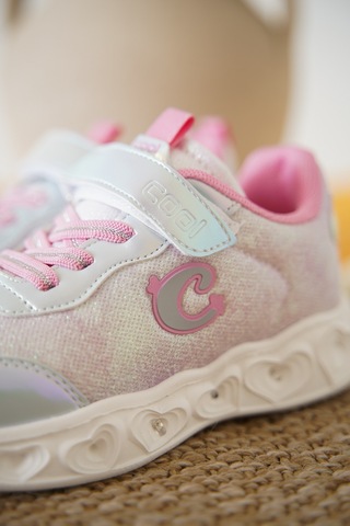 Daxtors Yuki Cırtlı Kız Çocuk Sneaker Spor Ayakkabı Gümüş