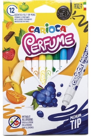 Carioca Kokulu Keçeli Boya Kalemi 12'Li