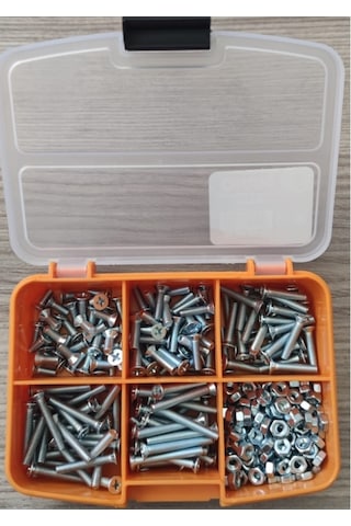 M4 Yhb Vida Somun Seti-310 Adet-metrik 4 Mm-boy 10-15-20-25-30 Mm