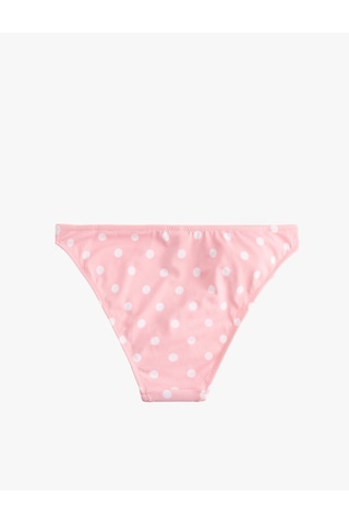 Koton Koton X Sibil Çetinkaya - Gül Aplike Detaylı Puantiyeli Bikini Altı Pembe Desenli 6sak00220mm