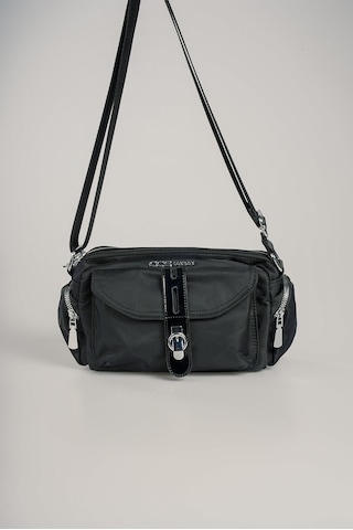 Ççs Kadın 17888 Omuz Çantası Siyah-bej Siyah - Bej