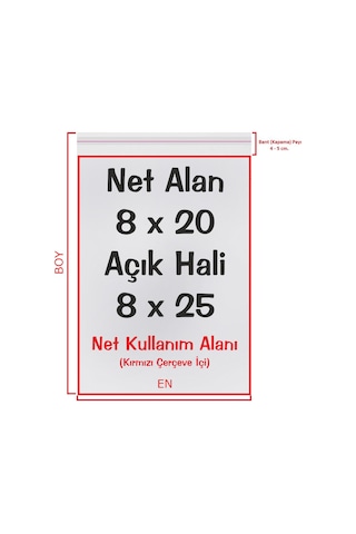 CarpCorn Şeffaf Bantlı Yapışkanlı Jelatin Poşet 8 x 20 + 5 CM - 8 x 25 CM 100 Adet