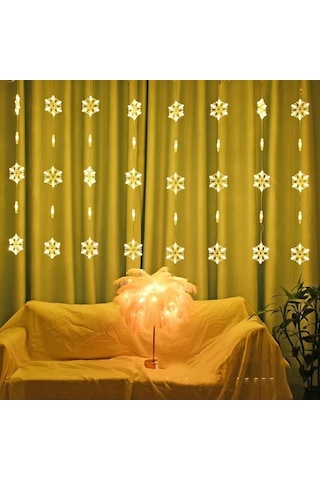 3 Metre Kartanesi Saçaklı Led Işığı Sıralı Perde Led Aydınlatması Günışığı Animasyonlu