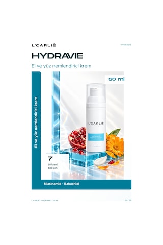 L'carlıe Hydravie Yoğun Nemlendirici Yüz Kremi Kuru Ve Hassas Ciltler 50 Ml