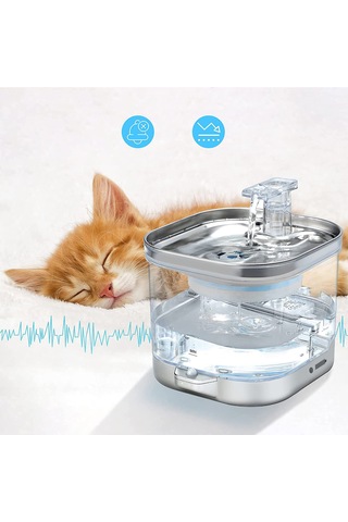 Ecronicword Kablosuz Akıllı Kedi Ve Köpek Evcil Hayvan Su Çeşmesi