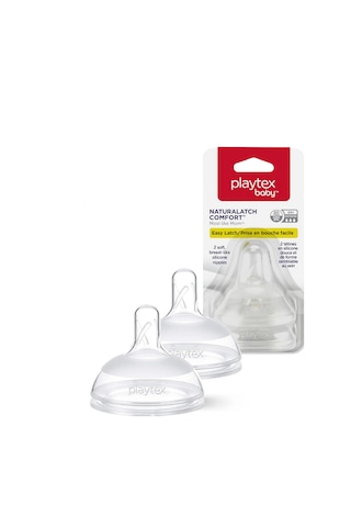 Playtex Naturalatch Yenidoğan Biberon Emziği, 6+ Ay, 2 Adet