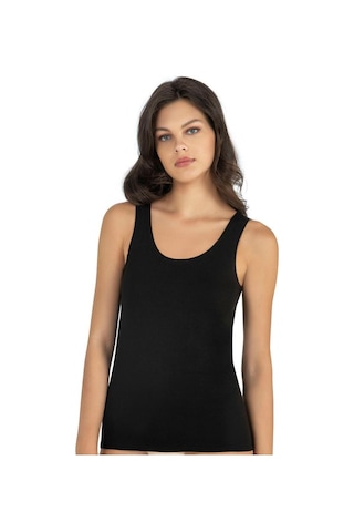 Fabony Bayan Geniş Askılı Atlet 1240 Siyah