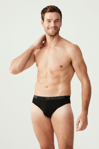 U.S. Polo Assn. U.s Polo Assn. 90003 Erkek Battal 3'lü Slip Külot-siyah Siyah