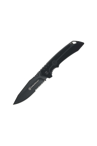 Smith Wesson Specıal Ops Serrated Clip Point Kamp Çakı 1205913 Siyah