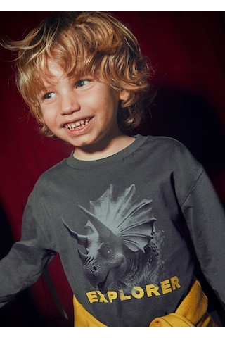 Mayoral Uzun Kollu Erkek Çocuk T-shirt 4090 Antrasit