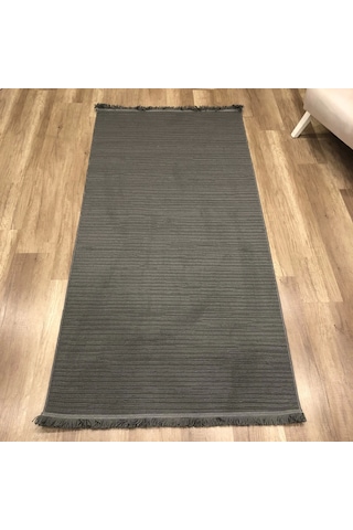 Luxess Halı Bükle 1120 Antrasit Mikrofiber Polyester İplik Antialerjik & Antibakteriyel Halı Antrasit