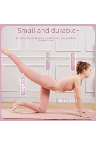 Monyee Evde Yoga Ve Egzersiz İçin Mavi 8-şekilli Geri Çekim Bandı - Omuz Açma, Sırt Güzelleştirme Ve Fitness Gereci Açık Mavi