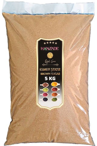 Hanzade Bitkisel Esmer Şeker Toz 5 KG