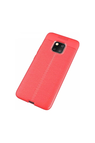 Huawei Mate 20 Pro Kilif Deri Tarzi Niss Silikon Case 389468501