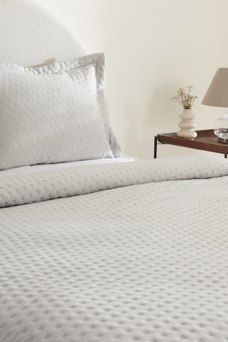 Karaca Home Breeze Soft Çift Kişilik Yatak Örtüsü Gri Gri