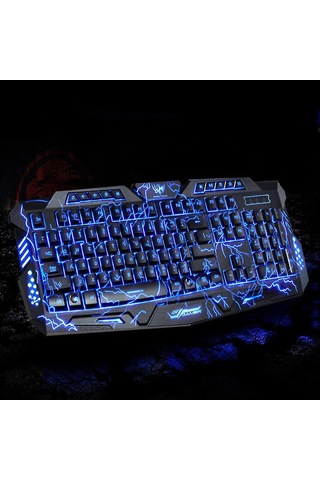 Xindoker Oyun Klavyesi - Çok Renkli Led Aydınlatmalı, Ergonomik Tasarım, 19 Tuş Çakışmasız