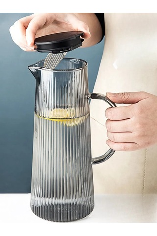 Glassreflection Korkulu Cam Su Sürahisi 1300 Ml 343342360