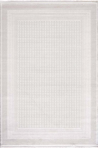 Çam Halı Miras 6818 Beyaz Enti Halı Modern Desenli Makine Halısı