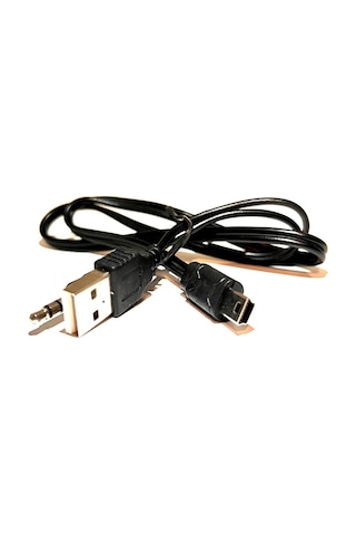 Mini USB 5 Pin + 3.5MM AUX Kablosu, AUX ve Şarj 2 in 1 Kablo