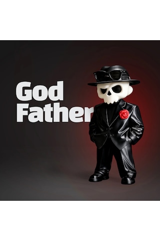 Kuru Kafa Godfather Özel Seri Siyah Özel Seri Koleksiyon Ürünü Oyuncak Figür