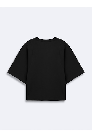LTB Basic Crop Siyah T-shırt