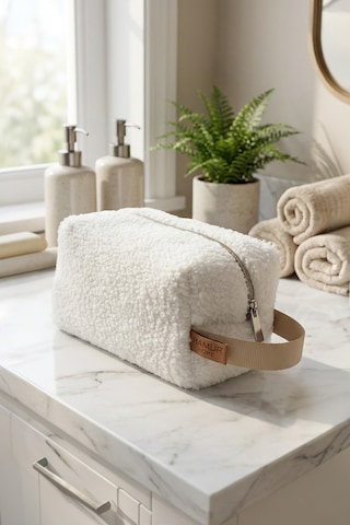 Fluffy Fermuarlı Organizer Çanta Xl Bej