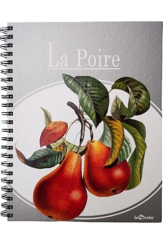 Le Color Armut Desen 2+1 Kareli & Çizgili 235x300 Spiralli Defter