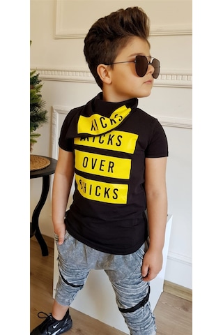 Turuncu Gardrop Kicks Over Fular Detay Erkek Çocuk Takım Çok Renkli