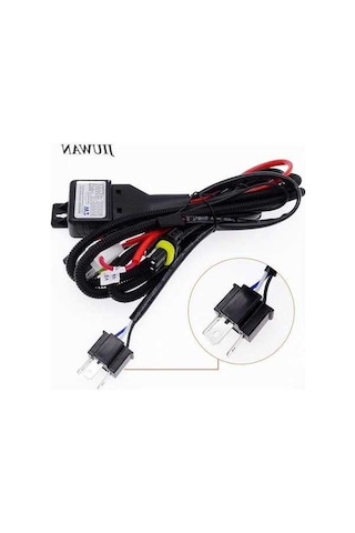 Novahub 1 Adet H4 H13 9007 Kablo Demeti Soketi Xenon Lamba Hıd Konnektörü Teleskopik Lamba Kontrol Hattı Grubu Değişim Işık Huzmesi 5500 Kit