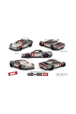 Mını Gt Kaido House Honda Nsx Kaido Test Car Spec V1 Khmg190 1:64 Diecast Model Araba Gri