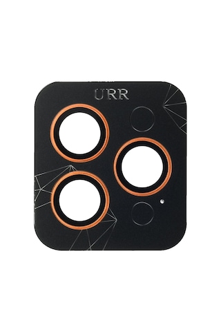 Urr Apple Uyumlu iPhone 17 Pro Max Titanium Alloy Ar Kamera Lens Koruyucu Turuncu