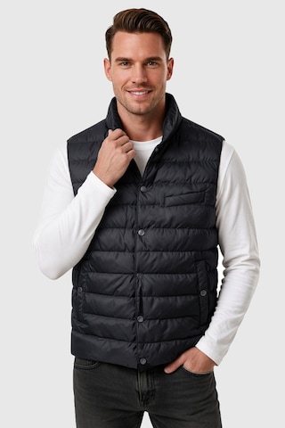 Rizzup Erkek Slim Fit Su Ve Rüzgar Geçirmez Lacivert Şişme Yelek Dik Yaka Çıtçıtlı 2701708