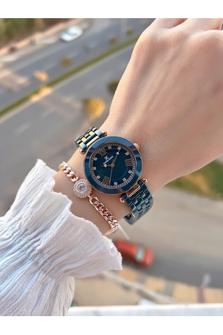 Daniel Klein Seramik Kordon Taşlı Kadran 2 Yıl Garantili 3 Atm Kadın Kol Saati+bileklik Hediyeli Sm6 Rose Gold