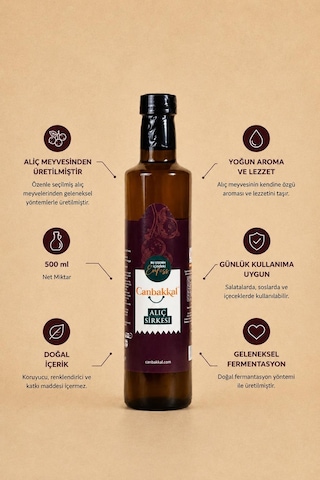 Canbakkal Doğal Yoğun Aromalı Alıç Sirkesi 500 ML