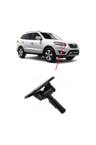 Hyundai Santa Fe Far Yıkama Kapağı Sağ 2009-2010-2011-2012 Siyah