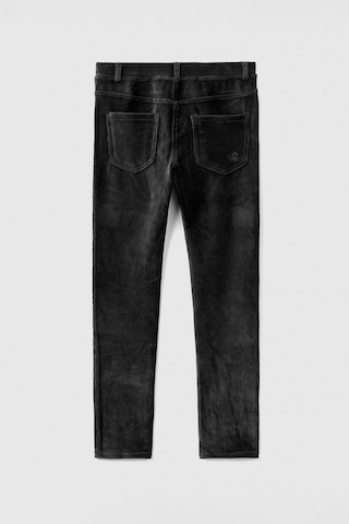 United Colors Of Benetton Kız Çocuk Kadife Jegging - Siyah Siyah