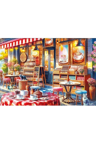 Ks Games 1000 Parça Kahve Dükkanı Puzzle - Serhat Filiz