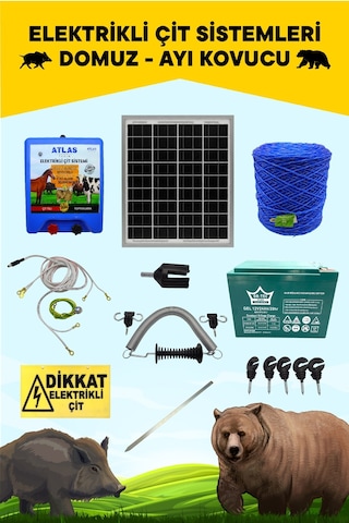 Atlas Elektrikli Çit 5 Yıl Garanti 1000mt Profesyonel Set Ömürlük No2 Atlas Elektrikli Çit 5 Yıl Garanti 1000mt Profesyonel Set Ömürlük No2