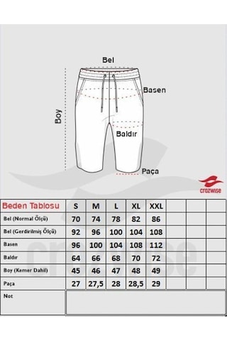 Crozwise Spor Lycra- Erkek Likralı Lacivert Spor Şort - 3164-01