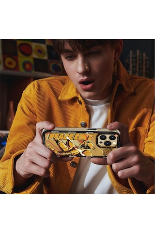 Rock Space Apple Uyumlu iPhone 13 Pro Max Kılıf Peace Elite Serisi - Sarı Pubg Temalı Sari