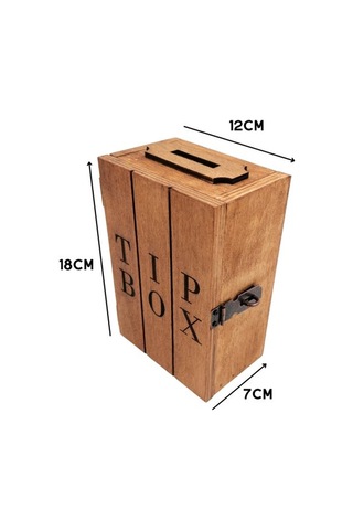 Dikey Tip Box Asma Kilit Hediyeli ''18cm Yükseklik, 12cm En, 8cm Derin