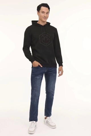 Lumberjack A10188949208010 Siyah Erkek Sweatshirt Siyah